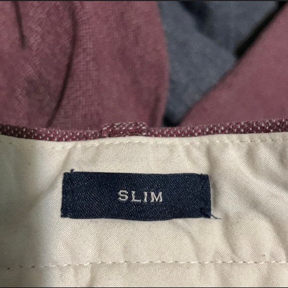 J. Crew red brushed twill slim flex pants 34 x 34 - Picture 4 of 6